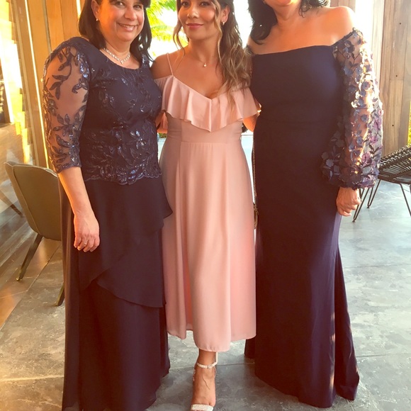 Bridesmaid dress in Dusty Blush Crisp color - Picture 4 of 6